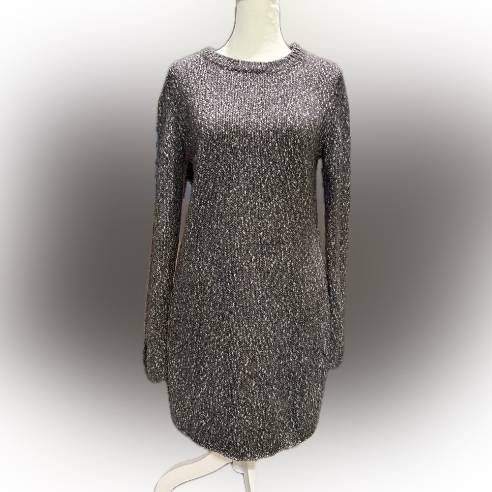 GAP Knit Sweater Dress Gray Long Sleeve Pullover Winter Casual Womens Small